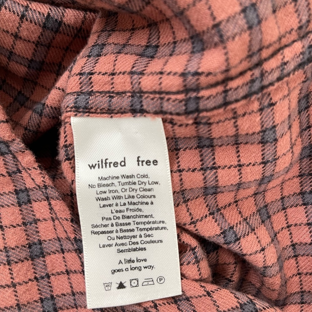 Wilfred Free Daphne Plaid Button Front Shirt - image 8